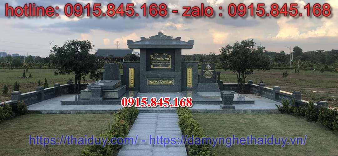 Kiểu 138 lăng thờ đá xanh granite bán sóc trăng