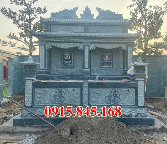 Kon tum làm 556 lăng mộ đá granite xanh rêu