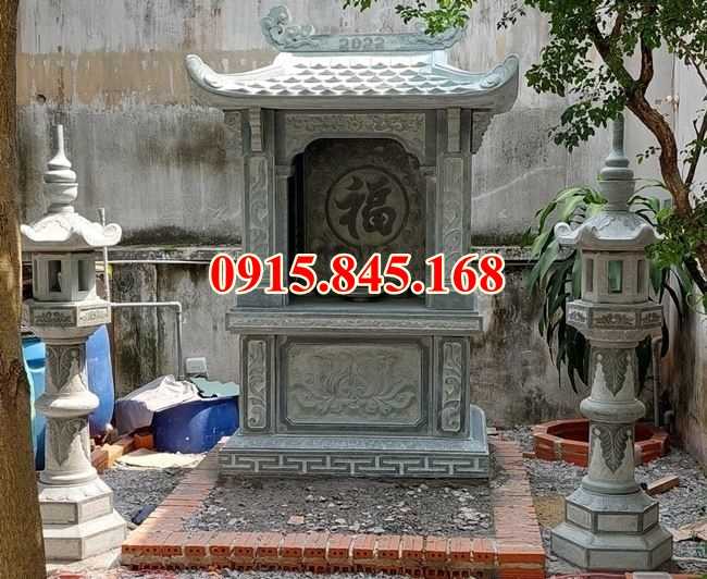 Mẫu 757 lăng mộ đá granite xanh rêu đen đắk lắk