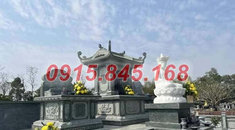 Nơi bán 82 mộ không mái thai nguyên đá xanh 02