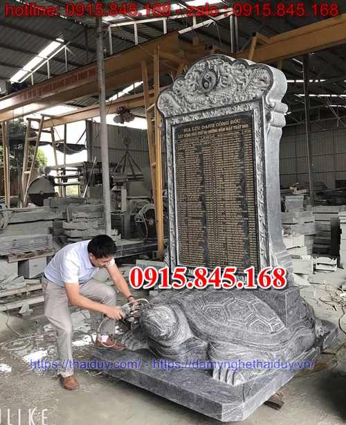 Rùa đội bia đá xanh tự nhiên khối hoa cương granite sài gòn 10.06.2024