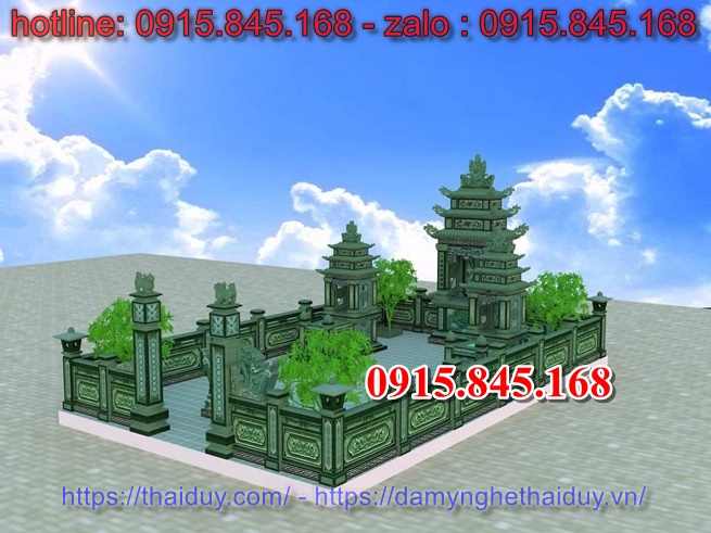 Xây 107 lăng thờ đá kim sa đẹp hoà bình