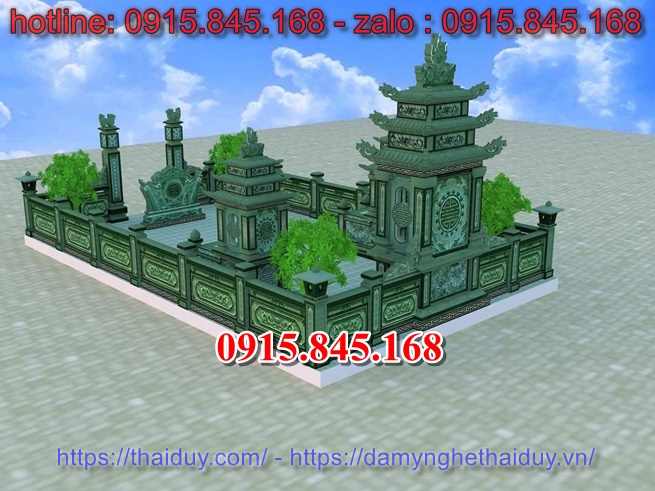 Xây 108 lăng thờ đá kim sa đẹp hoà bình