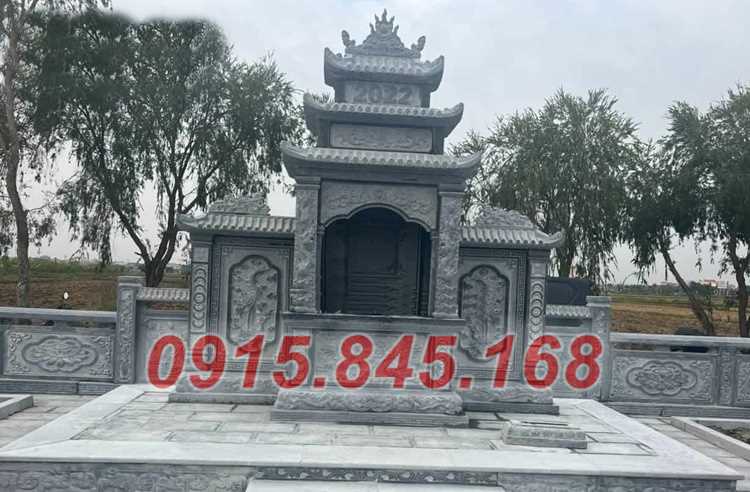 Xây 37 nhà mồ đá xanh cẩm thạch bán gia lai