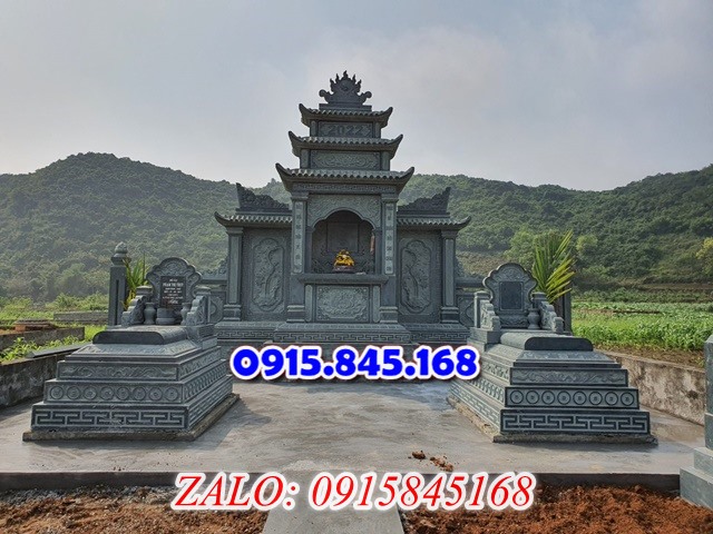 cây hương nghĩa trang gia đình bằng đá, lầu thờ lăng mộ gia tộc dòng họ đá khối, củng kỳ đài thờ xây đá granite gạch xi măng,