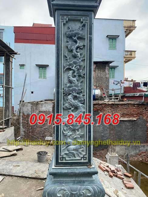 chi phí xây làm cột xanh cẩm thạch hiên nhà thờ chùa 10.06.2024