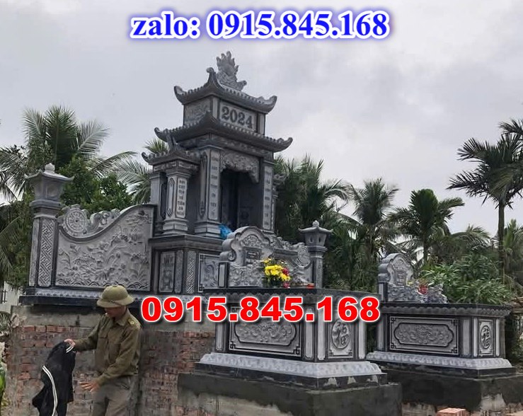 nhà mồ tiền chế, nhà mồ xây làm bằng đá, kích thước nhà mồ, kiểu dáng nhà mồ, nhà mồ có mái che, nhà mồ miền tây, lan can tường bao hàng rào nhà mồ, cuốn thư bức bình phong nhà mồ, nhà mồ để thờ hũ lọ tro cốt đá, nhà mồ ông bà bố mẹ gia đình ba má, mồ mả bằng đá.