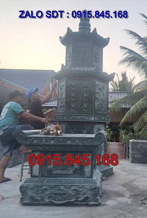 mộ tháp bằng đá granite hoa cương xanh đen, tháp mộ đá khối tự nhiên mỹ nghệ điêu khắc, mộ tháp lục giác hình vuông, bảo tháp phật giáo mộ sư trụ trì, mộ tháp đá để thờ tro cốt ông bà bố mẹ gia đình, mộ tháp xây bằng đá cất giữ lưu hũ tro cốt gia tộc, kích thước mộ tháp 3 5 7 9 ba năm bẩy chín tầng phong thủy, thiết kế mộ tháp đá hiện đại cao cấp, bia mộ tháp để tro cốt hung hỏa địa táng thiêu chôn một lần,