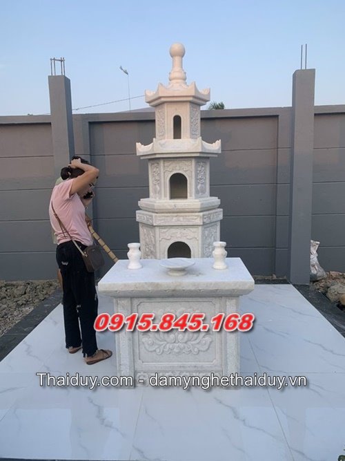 mộ đá granite lục lăng bát giác