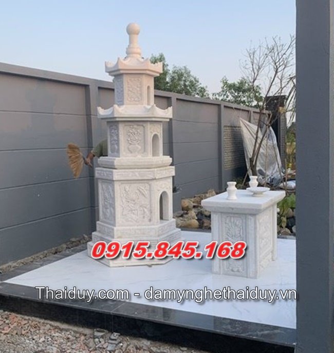 mộ đá granite lục lăng bát giác