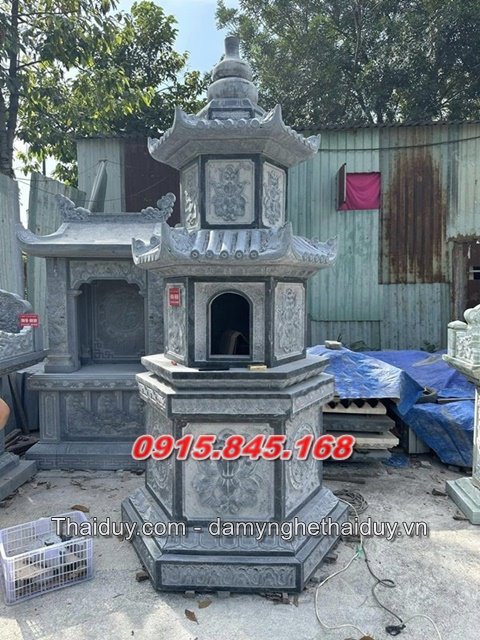 mộ an giang lục lăng bát giác đá granite