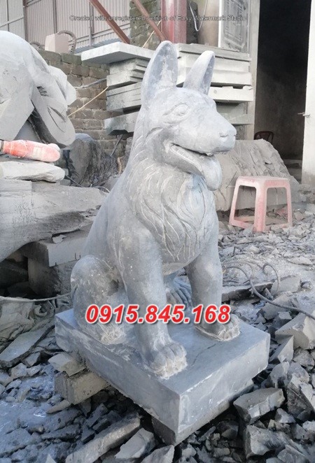 Bán 3188 - tượng chó đá granite bà rịa vũng tàu