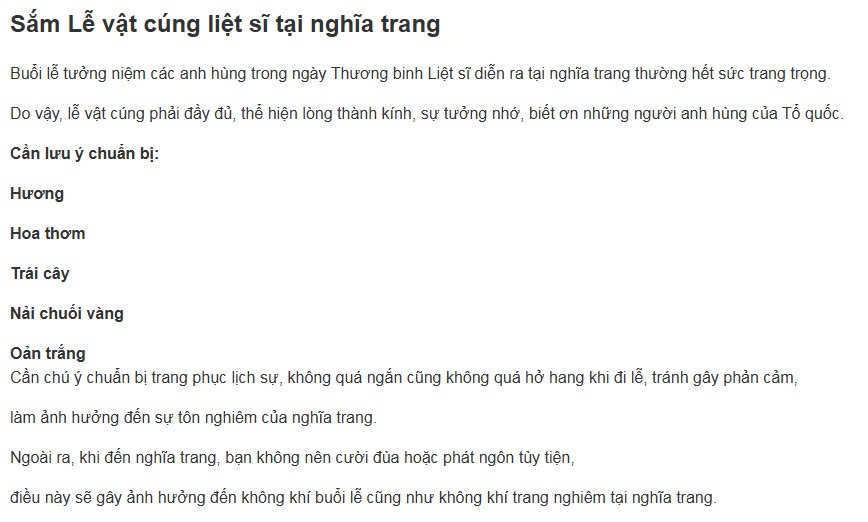 Bài văn khấn cúng sắm lễ nghĩa trang hàng keo côn đảo