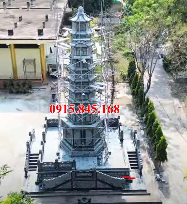 271Tháp kon tum - để tro cốt đá xanh quảng ngãi