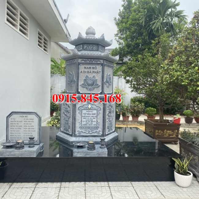 274Tháp kon tum - để tro cốt đá xanh quảng ngãi