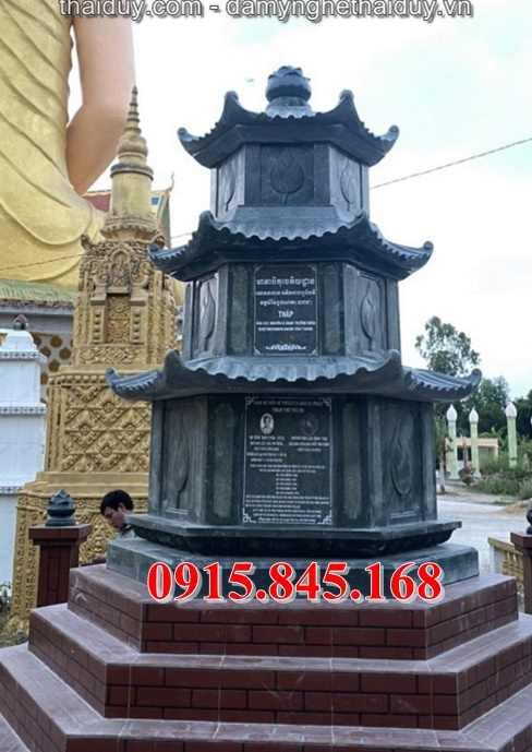 Mộ08 lục giác bình định xây đá nguyên khối