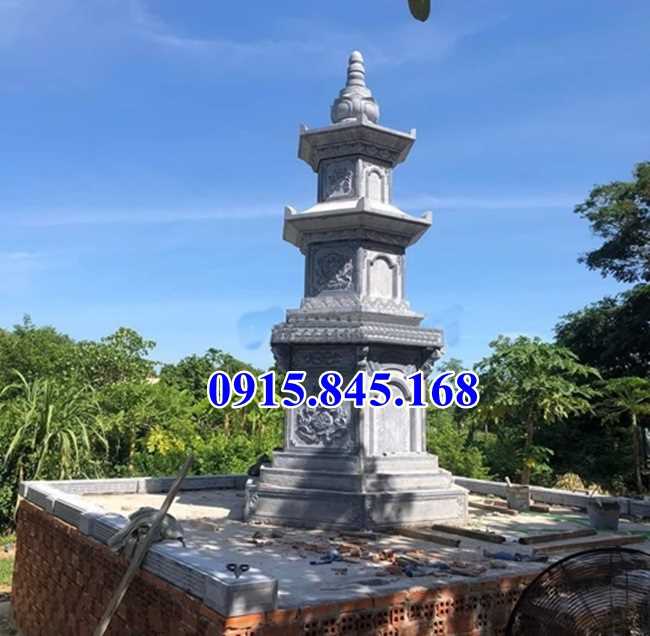 Mộ08 lục giác bình định xây đá nguyên khối