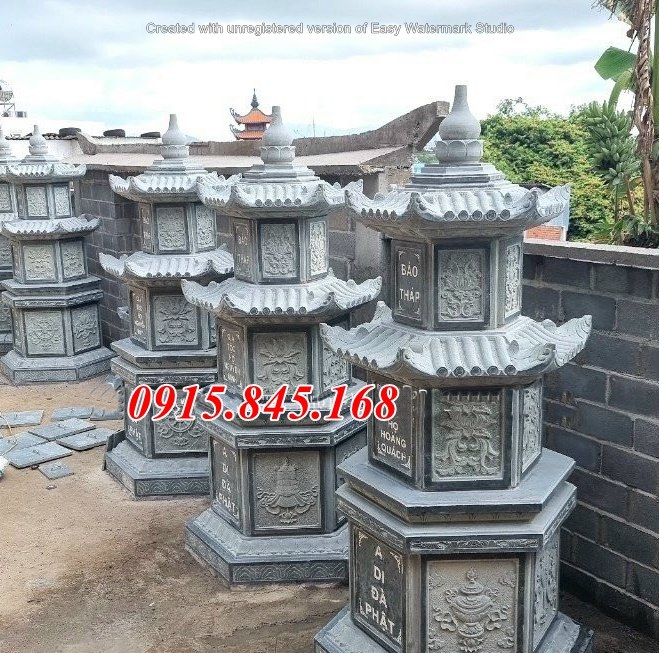 17Mộ lục giác tây ninh xây đá nguyên khối