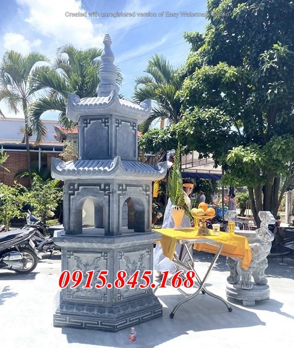 17Mộ lục giác tây ninh xây đá nguyên khối