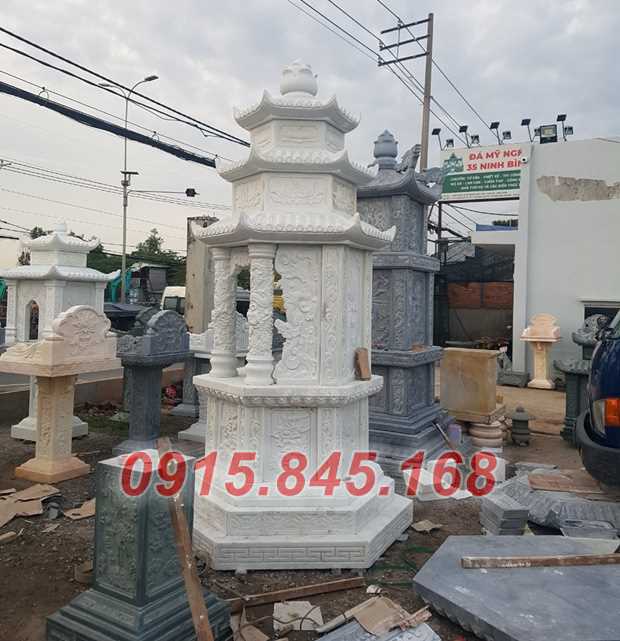 17Mộ lục giác tây ninh xây đá nguyên khối