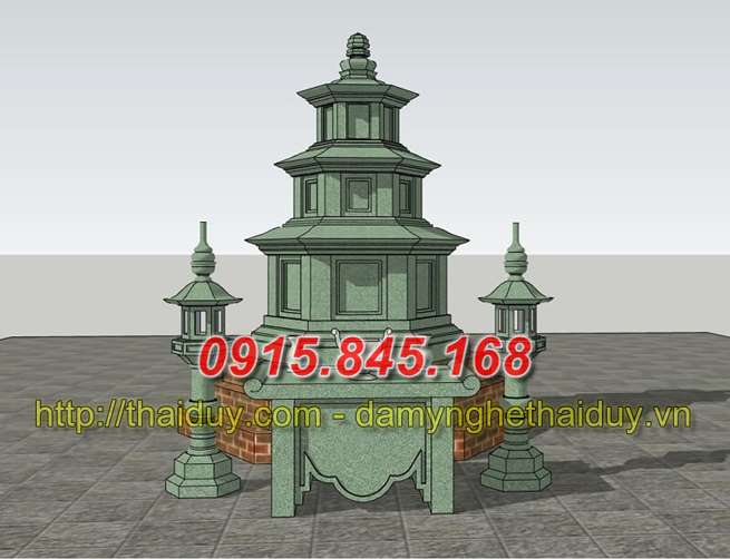 17Mộ lục giác tây ninh xây đá nguyên khối