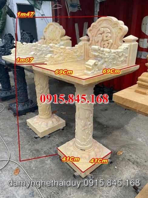 Xây71+ bàn thờ ông thiên gia lai bằng đá