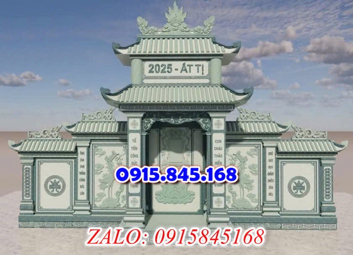 cây hương nghĩa trang gia đình bằng đá, lầu thờ lăng mộ gia tộc dòng họ đá khối, củng kỳ đài thờ xây đá granite gạch xi măng,