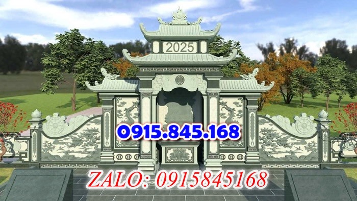 cây hương nghĩa trang gia đình bằng đá, lầu thờ lăng mộ gia tộc dòng họ đá khối, củng kỳ đài thờ xây đá granite gạch xi măng,