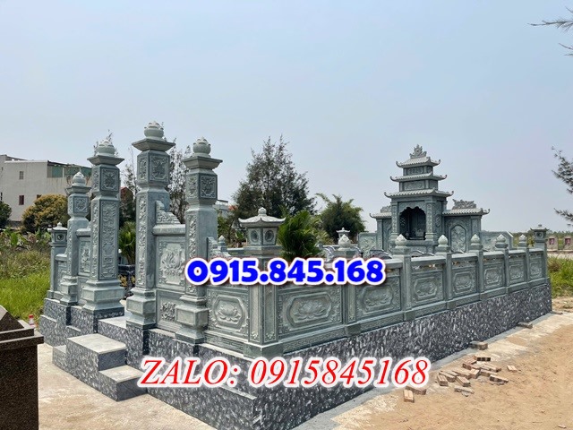 cây hương nghĩa trang gia đình bằng đá, lầu thờ lăng mộ gia tộc dòng họ đá khối, củng kỳ đài thờ xây đá granite gạch xi măng,