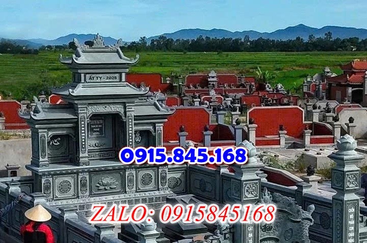 cây hương nghĩa trang gia đình bằng đá, lầu thờ lăng mộ gia tộc dòng họ đá khối, củng kỳ đài thờ xây đá granite gạch xi măng,