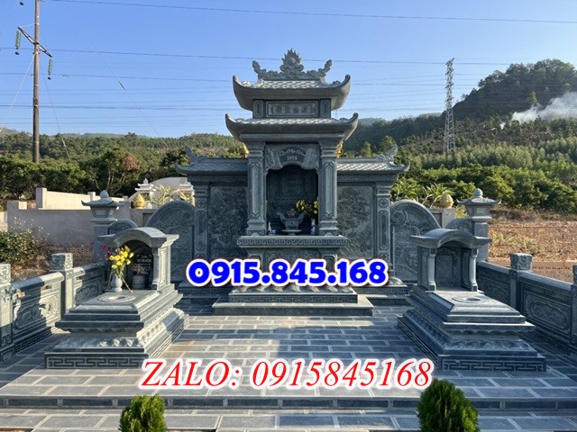 cây hương nghĩa trang gia đình bằng đá, lầu thờ lăng mộ gia tộc dòng họ đá khối, củng kỳ đài thờ xây đá granite gạch xi măng,