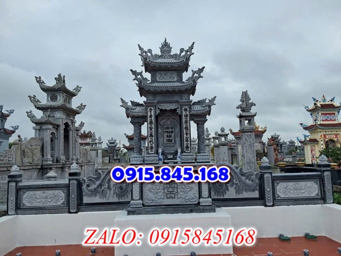 cây hương nghĩa trang gia đình bằng đá, lầu thờ lăng mộ gia tộc dòng họ đá khối, củng kỳ đài thờ xây đá granite gạch xi măng,