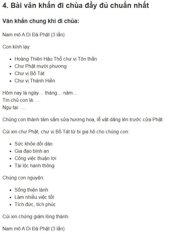 Văn khấn đi chùa đầy đủ chuẩn nhất ai cũng nên biết, Bài khấn đi chùa đúng chuẩn phong tục Việt Nam, Cách khấn khi đi chùa đúng cách cầu gì được nấy, Văn khấn lễ chùa ngắn gọn dễ nhớ chuẩn nhất, Hướng dẫn đi chùa khấn gì đúng chuẩn tâm linh, Văn khấn đi chùa cầu bình an cho gia đình chuẩn nhất, Bài khấn đi chùa cầu tài lộc may mắn cả năm, Văn khấn cầu duyên khi đi chùa linh nghiệm, Bài khấn đi chùa cầu tài lộc may mắn cả năm, Văn khấn cầu duyên khi đi chùa linh nghiệm, Văn khấn cầu công danh sự nghiệp tại chùa, Bài khấn đi chùa cầu sức khỏe bình an, Văn khấn đi chùa mùng 1 chuẩn nhất cầu may mắn, Văn khấn đi chùa ngày rằm đầy đủ và chính xác, Bài khấn đi chùa đầu năm cầu tài lộc bình an, Văn khấn đi chùa cuối năm tạ lễ chuẩn phong tục, Văn khấn lễ Phật ngày rằm tháng 7 đầy đủ, Văn khấn ban Tam Bảo chuẩn nhất khi đi chùa, Văn khấn ban Đức Ông đầy đủ dễ nhớ, Văn khấn ban Quan Âm cầu bình an tài lộc, Văn khấn ban Mẫu khi đi chùa chuẩn nhất, Thứ tự khấn các ban trong chùa đúng cách, Cách đi chùa khấn đúng cách cho người mới, Sắm lễ đi chùa gồm những gì đầy đủ nhất, Hướng dẫn vái lạy khi đi chùa đúng cách, Cách khấn đi chùa ngắn gọn nhưng linh nghiệm, Bài văn khấn đi chùa đầy đủ nhất 2027, Bài khấn lễ Phật chuẩn truyền thống Việt Nam, Văn khấn đi chùa chuẩn phong tục tâm linh Việt, Tổng hợp bài văn khấn đi chùa linh nghiệm nhất, Văn khấn cầu con khi đi chùa đúng cách dễ ứng nghiệm,