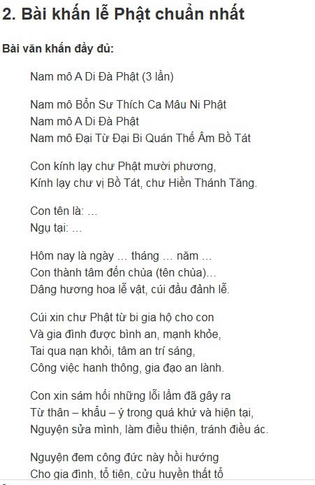 Văn khấn đi chùa đầy đủ chuẩn nhất ai cũng nên biết, Bài khấn đi chùa đúng chuẩn phong tục Việt Nam, Cách khấn khi đi chùa đúng cách cầu gì được nấy, Văn khấn lễ chùa ngắn gọn dễ nhớ chuẩn nhất, Hướng dẫn đi chùa khấn gì đúng chuẩn tâm linh, Văn khấn đi chùa cầu bình an cho gia đình chuẩn nhất, Bài khấn đi chùa cầu tài lộc may mắn cả năm, Văn khấn cầu duyên khi đi chùa linh nghiệm, Bài khấn đi chùa cầu tài lộc may mắn cả năm, Văn khấn cầu duyên khi đi chùa linh nghiệm, Văn khấn cầu công danh sự nghiệp tại chùa, Bài khấn đi chùa cầu sức khỏe bình an, Văn khấn đi chùa mùng 1 chuẩn nhất cầu may mắn, Văn khấn đi chùa ngày rằm 15 16 đầy đủ và chính xác, Bài khấn đi chùa đầu năm cầu tài lộc bình an, Văn khấn đi chùa cuối năm tạ lễ chuẩn phong tục, Văn khấn lễ Phật ngày rằm tháng 7 đầy đủ, Văn khấn ban Tam Bảo chuẩn nhất khi đi chùa, Văn khấn ban Đức Ông đầy đủ dễ nhớ, Văn khấn ban Quan Âm cầu bình an tài lộc, Văn khấn ban Mẫu khi đi chùa chuẩn nhất, Thứ tự khấn các ban trong chùa đúng cách, Cách đi chùa khấn đúng cách cho người mới, Sắm lễ đi chùa gồm những gì đầy đủ nhất, Hướng dẫn vái lạy khi đi chùa đúng cách, Cách khấn đi chùa ngắn gọn nhưng linh nghiệm, Bài văn khấn đi chùa đầy đủ nhất 2027, Bài khấn lễ Phật chuẩn truyền thống Việt Nam, Văn khấn đi chùa chuẩn phong tục tâm linh Việt, Tổng hợp bài văn khấn đi chùa linh nghiệm nhất, Văn khấn cầu con khi đi chùa đúng cách dễ ứng nghiệm,