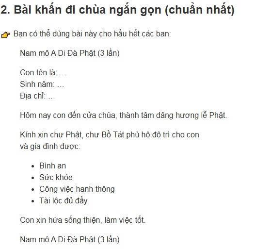 Văn khấn đi chùa đầy đủ chuẩn nhất ai cũng nên biết, Bài khấn đi chùa đúng chuẩn phong tục Việt Nam, Cách khấn khi đi chùa đúng cách cầu gì được nấy, Văn khấn lễ chùa ngắn gọn dễ nhớ chuẩn nhất, Hướng dẫn đi chùa khấn gì đúng chuẩn tâm linh, Văn khấn đi chùa cầu bình an cho gia đình chuẩn nhất, Bài khấn đi chùa cầu tài lộc may mắn cả năm, Văn khấn cầu duyên khi đi chùa linh nghiệm, Bài khấn đi chùa cầu tài lộc may mắn cả năm, Văn khấn cầu duyên khi đi chùa linh nghiệm, Văn khấn cầu công danh sự nghiệp tại chùa, Bài khấn đi chùa cầu sức khỏe bình an, Văn khấn đi chùa mùng 1 chuẩn nhất cầu may mắn, Văn khấn đi chùa ngày rằm 15 16 đầy đủ và chính xác, Bài khấn đi chùa đầu năm cầu tài lộc bình an, Văn khấn đi chùa cuối năm tạ lễ chuẩn phong tục, Văn khấn lễ Phật ngày rằm tháng 7 đầy đủ, Văn khấn ban Tam Bảo chuẩn nhất khi đi chùa, Văn khấn ban Đức Ông đầy đủ dễ nhớ, Văn khấn ban Quan Âm cầu bình an tài lộc, Văn khấn ban Mẫu khi đi chùa chuẩn nhất, Thứ tự khấn các ban trong chùa đúng cách, Cách đi chùa khấn đúng cách cho người mới, Sắm lễ đi chùa gồm những gì đầy đủ nhất, Hướng dẫn vái lạy khi đi chùa đúng cách, Cách khấn đi chùa ngắn gọn nhưng linh nghiệm, Bài văn khấn đi chùa đầy đủ nhất 2027, Bài khấn lễ Phật chuẩn truyền thống Việt Nam, Văn khấn đi chùa chuẩn phong tục tâm linh Việt, Tổng hợp bài văn khấn đi chùa linh nghiệm nhất, Văn khấn cầu con khi đi chùa đúng cách dễ ứng nghiệm,