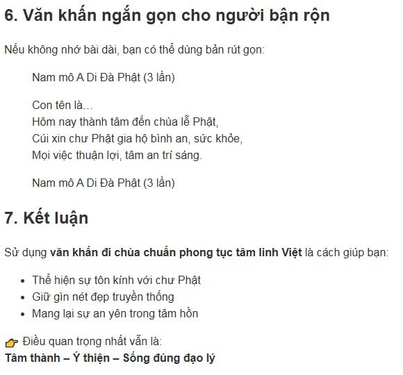Văn khấn đi chùa đầy đủ chuẩn nhất ai cũng nên biết, Bài khấn đi chùa đúng chuẩn phong tục Việt Nam, Cách khấn khi đi chùa đúng cách cầu gì được nấy, Văn khấn lễ chùa ngắn gọn dễ nhớ chuẩn nhất, Hướng dẫn đi chùa khấn gì đúng chuẩn tâm linh, Văn khấn đi chùa cầu bình an cho gia đình chuẩn nhất, Bài khấn đi chùa cầu tài lộc may mắn cả năm, Văn khấn cầu duyên khi đi chùa linh nghiệm, Bài khấn đi chùa cầu tài lộc may mắn cả năm, Văn khấn cầu duyên khi đi chùa linh nghiệm, Văn khấn cầu công danh sự nghiệp tại chùa, Bài khấn đi chùa cầu sức khỏe bình an, Văn khấn đi chùa mùng 1 chuẩn nhất cầu may mắn, Văn khấn đi chùa ngày rằm 15 16 đầy đủ và chính xác, Bài khấn đi chùa đầu năm cầu tài lộc bình an, Văn khấn đi chùa cuối năm tạ lễ chuẩn phong tục, Văn khấn lễ Phật ngày rằm tháng 7 đầy đủ, Văn khấn ban Tam Bảo chuẩn nhất khi đi chùa, Văn khấn ban Đức Ông đầy đủ dễ nhớ, Văn khấn ban Quan Âm cầu bình an tài lộc, Văn khấn ban Mẫu khi đi chùa chuẩn nhất, Thứ tự khấn các ban trong chùa đúng cách, Cách đi chùa khấn đúng cách cho người mới, Sắm lễ đi chùa gồm những gì đầy đủ nhất, Hướng dẫn vái lạy khi đi chùa đúng cách, Cách khấn đi chùa ngắn gọn nhưng linh nghiệm, Bài văn khấn đi chùa đầy đủ nhất 2027, Bài khấn lễ Phật chuẩn truyền thống Việt Nam, Văn khấn đi chùa chuẩn phong tục tâm linh Việt, Tổng hợp bài văn khấn đi chùa linh nghiệm nhất, Văn khấn cầu con khi đi chùa đúng cách dễ ứng nghiệm,